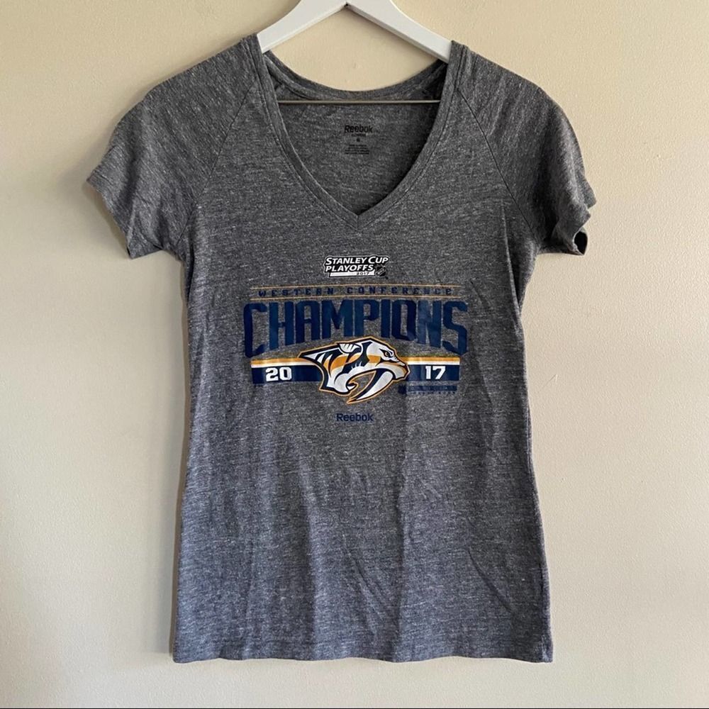 NHL Nashville Predators Conference Champion Tee M - Picture 1 of 4
